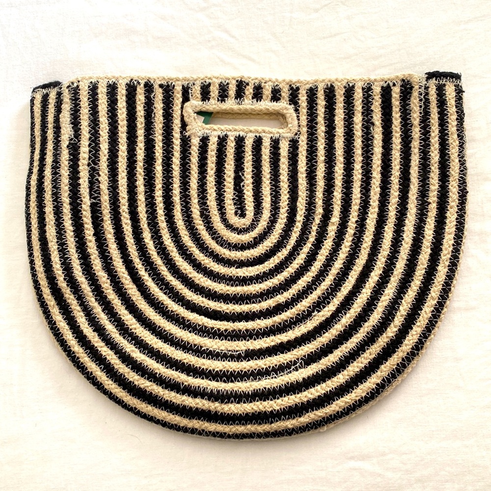 Black and white clutch